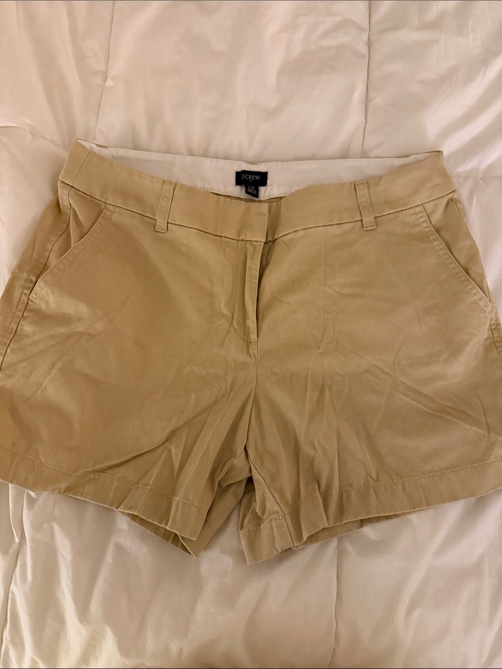 J. Crew Women's Beige/Tan Classic Chino Shorts